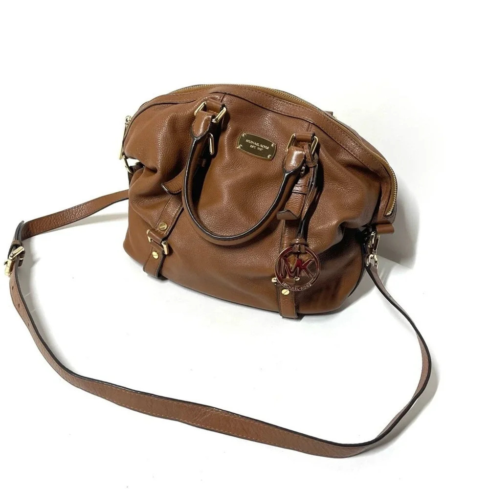 Michael Kors Brown Large Bedford Satchel